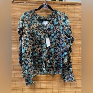 M Garance Top in Goldenleaf & Teal Shimmer
MISA LOS ANGELES